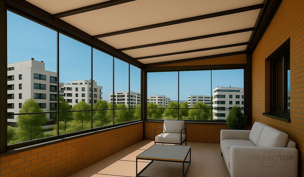 Imagen de Referencia de Instalaci贸n de cerramiento para terraza en Valdebebas
